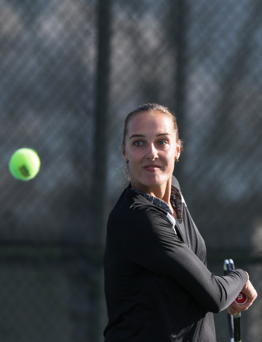 Diana Tkachenko. 

Kentucky defeated Florida 4-3 on Friday, March 22nd.

Photo by Eddie Justice | UK Athletics