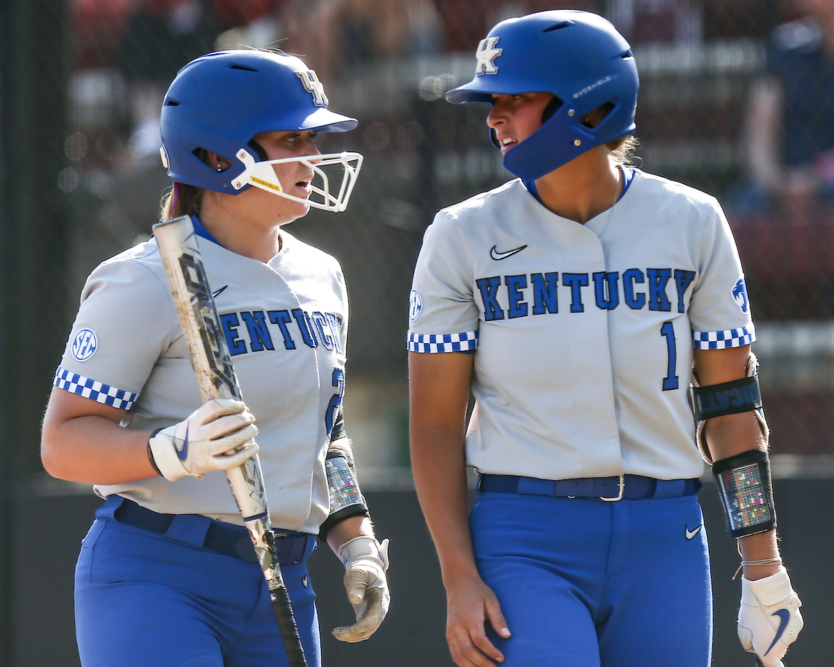Emmy Blane, Miranda Stoddard.

Kentucky defeats Miami of Ohio 15-1.

Photo by Grace Bradley | UK Athletics