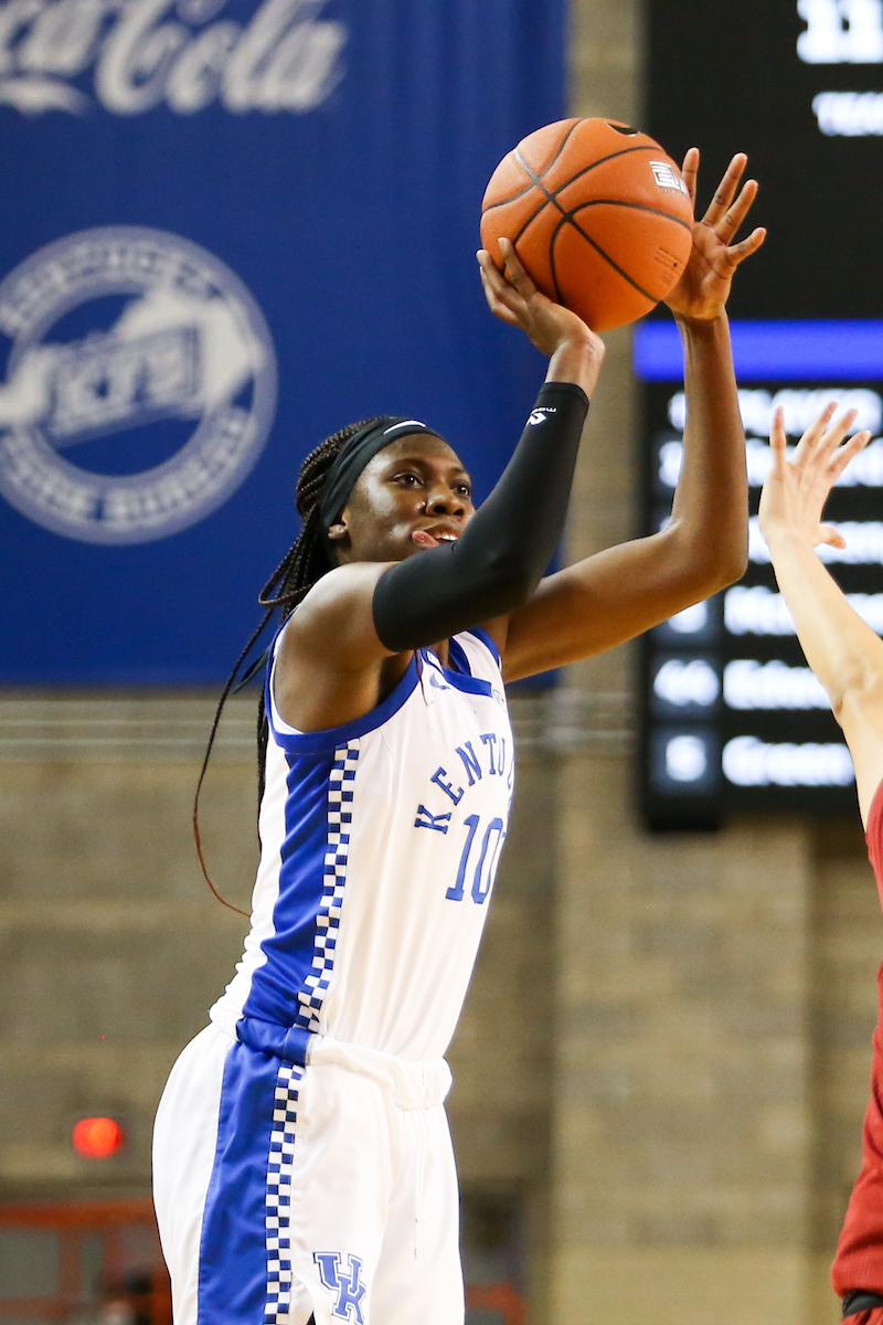 Rhyne Howard.

Kentucky beats Arkansas 75-64.

Photo by Hannah Phillips | UK Athletics