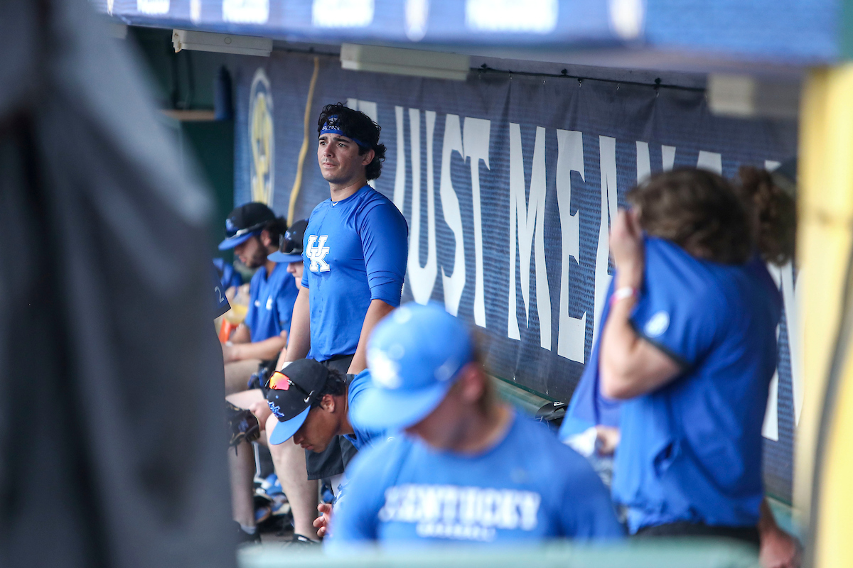 Hunter Jump.Kentucky Baseball Practice at the 2022 SEC Tournament.Photo by Sarah Caputi | UK Athletics