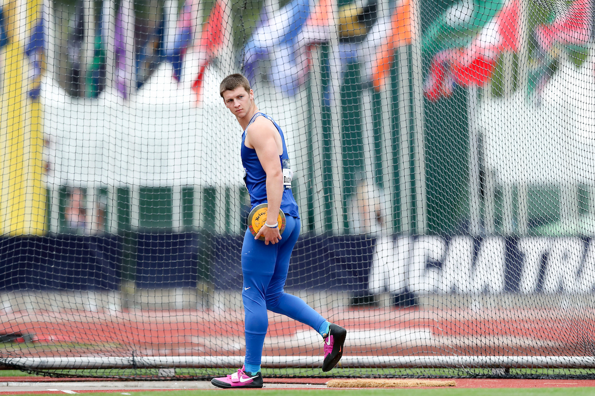 Tim Duckworth.

Day two of the NCAA Track and Field Outdoor National Championships. Eugene, Oregon. Thursday, June 7, 2018.

Photo by Elliott Hess | UK Athletics