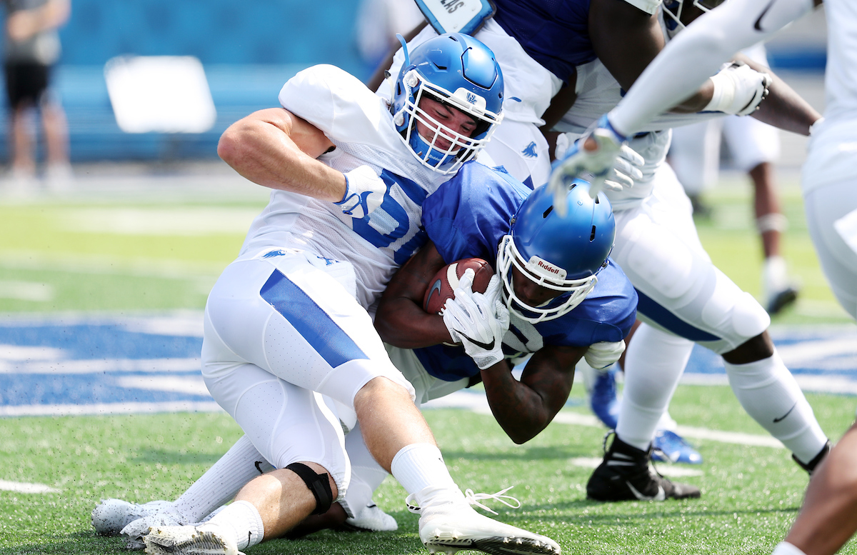 Football training camp Saturday, August 11,  2018. 

Photo by Britney Howard | UK Athletics