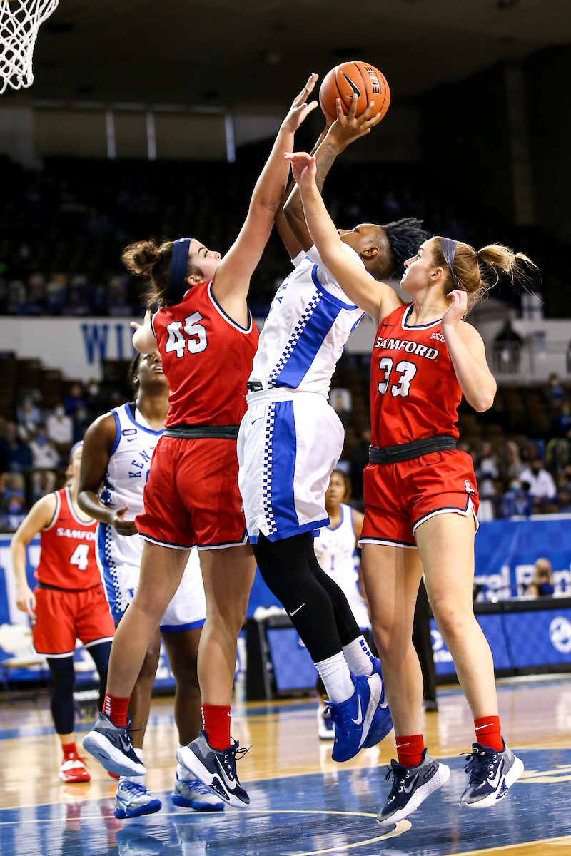 Dre'una Edwards.  

Kentucky beats Samford 88-54.

Photo by Eddie Justice | UK Athletics