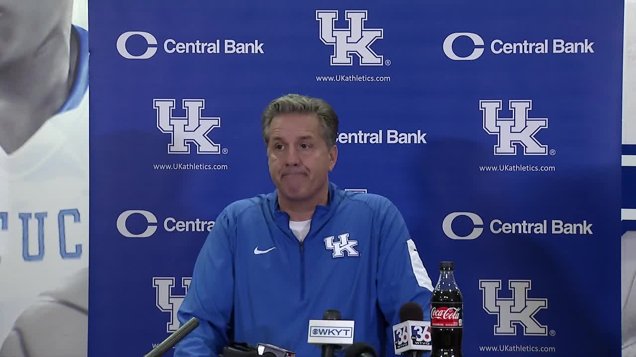 MBB: Coach Calipari - Pre-Duke