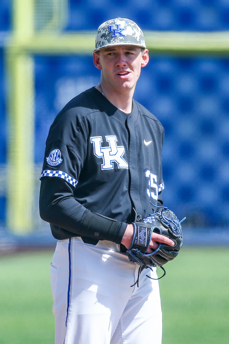 Tyler Bosma.

Kentucky defeats Georgia 18-5.

Photo by Sarah Caputi | UK Athletics