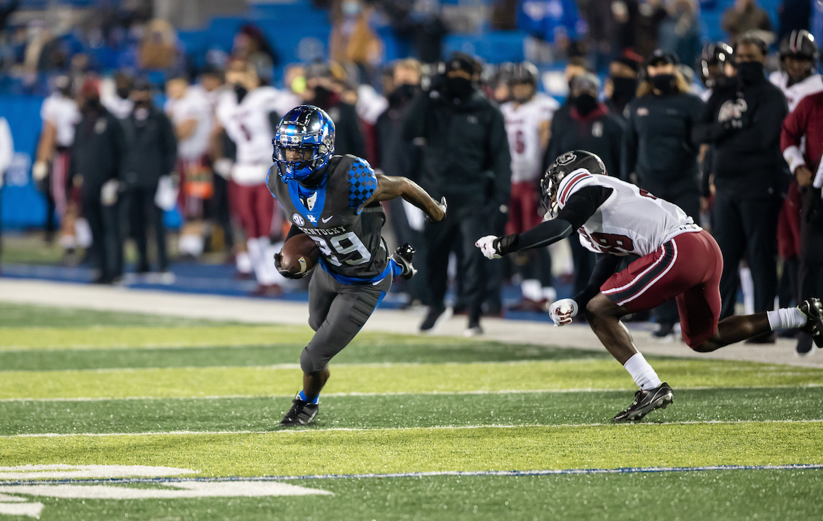 Allen Dailey Jr.

Kentucky beats South Carolina, 41-18.

Photo by Jacob Noger | UK Football