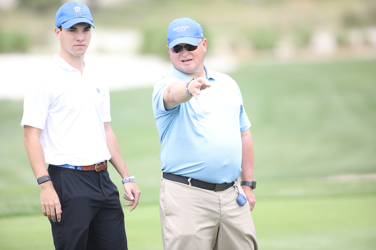 Kentucky during the practice round for the SEC Championship at Sea Island Golf Club on St. Simons Island, Ga., on Tuesday, April 20, 2021. (Photo by Steven Colquitt)
