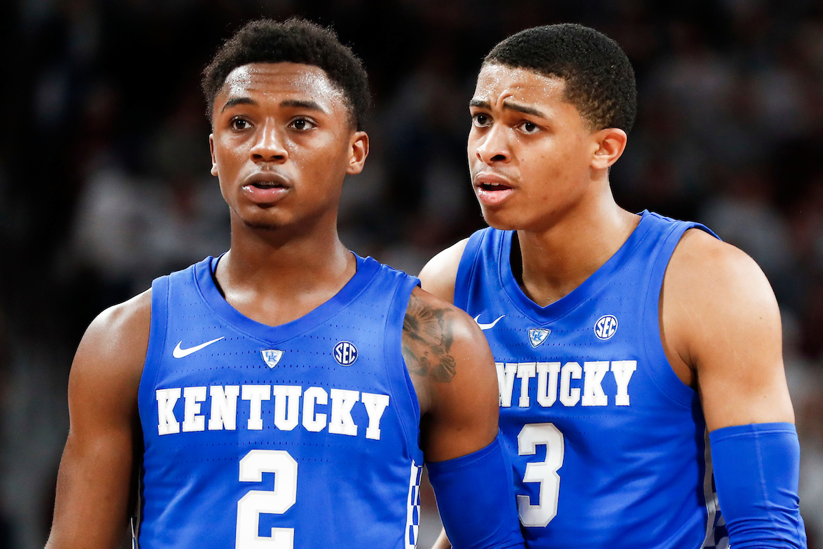 Ashton Hagans. Keldon Johnson.

Kentucky beat Mississippi State 71-67 at Humphrey Coliseum in Starkville, MS.

Photo by Chet White | UK Athletics