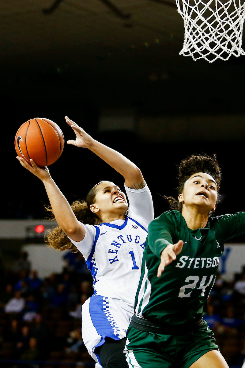 Sabrina Haines.

Kentucky beats Stetson 67-48.

Photo by Hannah Phillips | UK Athletics