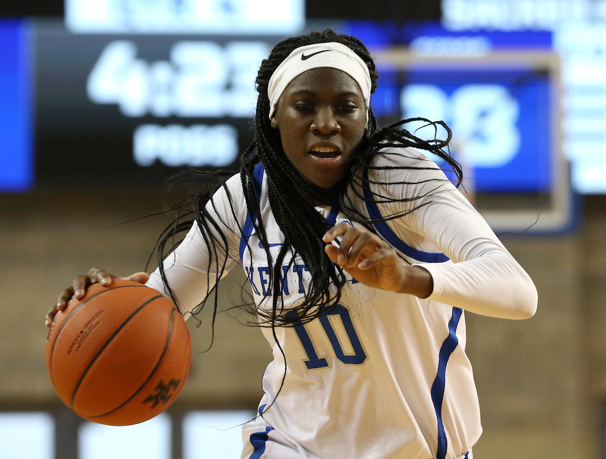 Rhyne Howard. 

UK beats to Sacred Heart University 71-43. 


Photo By Barry Westerman | UK Athletics