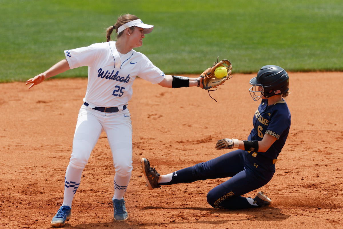 EMMY BLANE.

Kentucky falls to Notre Dame, 12-3.

Photo by Elliott Hess | UK Athletics