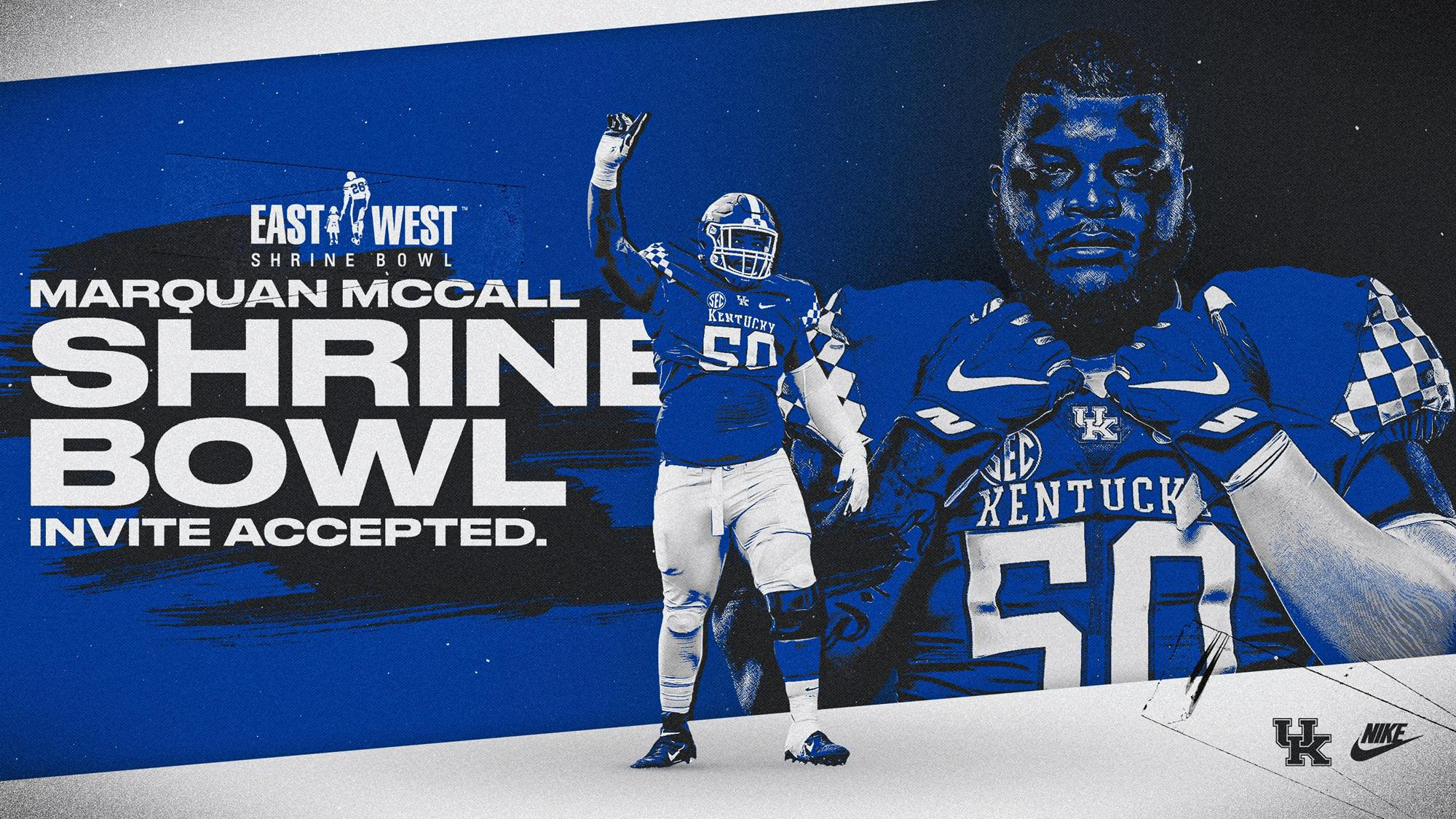 Marquan McCall Accepts Invite to East-West Shrine Game