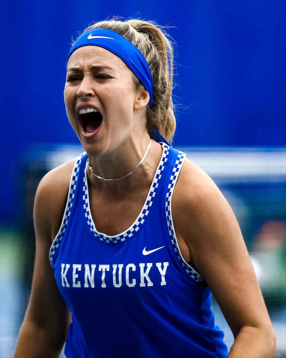 Carla Girbau.

Kentucky falls to Florida 4-2.

Photo by Eddie Justice | UK Athletics