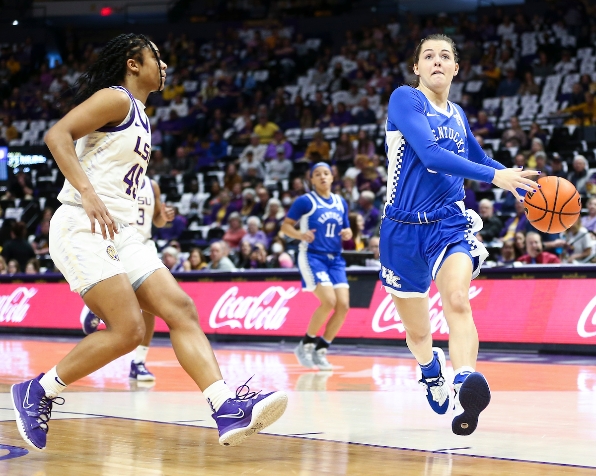 Emma King.

Kentucky loses to LSU 78-69.

Photo by Grace Bradley | UK Athletics