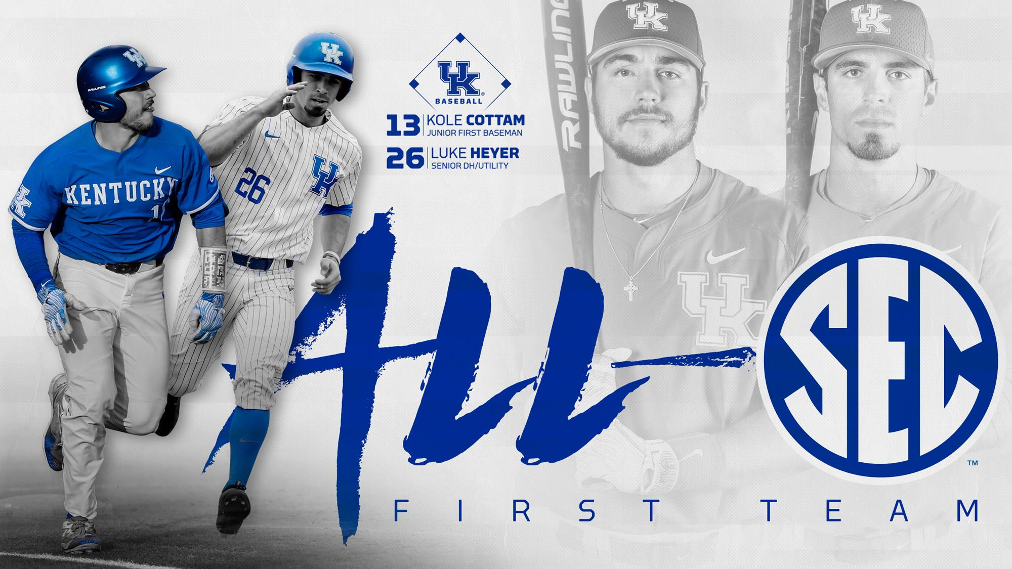 Kole Cottam, Luke Heyer Named First-Team All-SEC