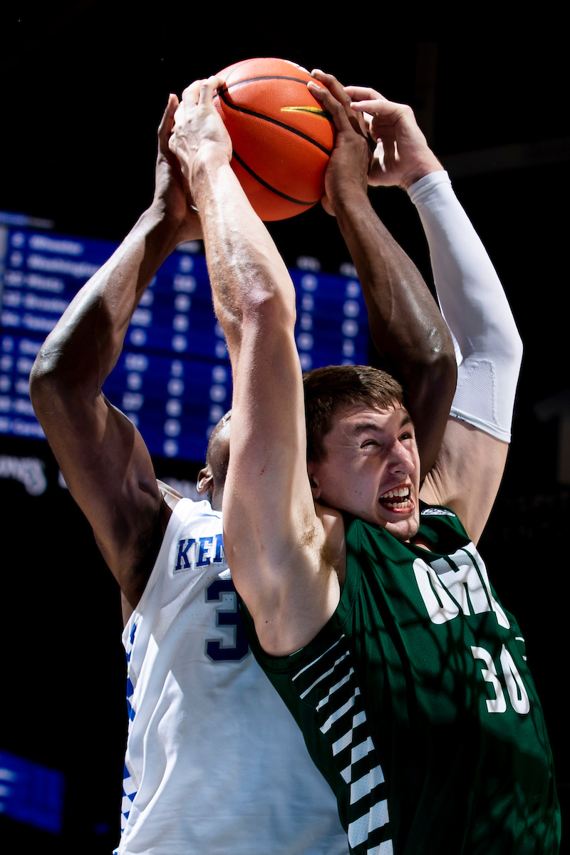 Oscar Tshiebwe.

Kentucky beat Ohio University 77-59.

Photos by Chet White | UK Athletics