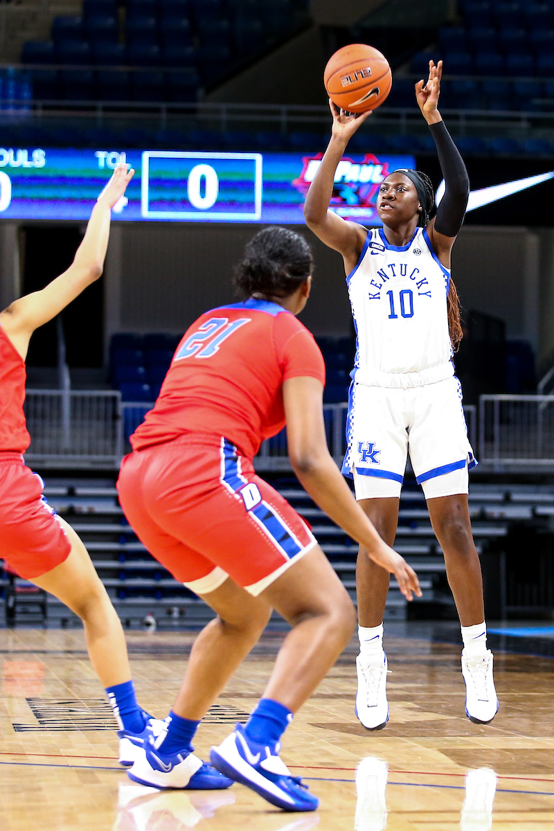 Rhyne Howard.  

Kentucky loses to DePaul 86-82.

Photo by Eddie Justice | UK Athletics
