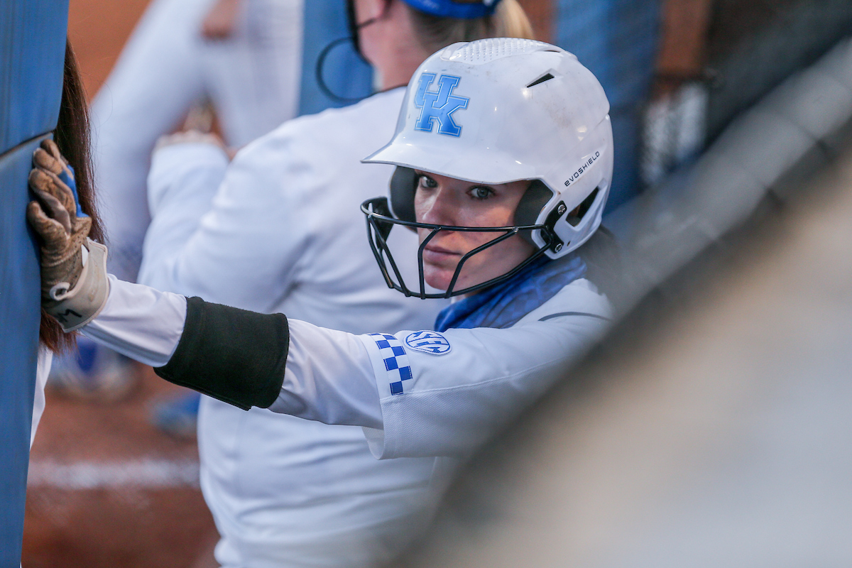 Kayla Kowalik.

Kentucky loses to Georgia 5 - 2.

Photo by Sarah Caputi | UK Athletics