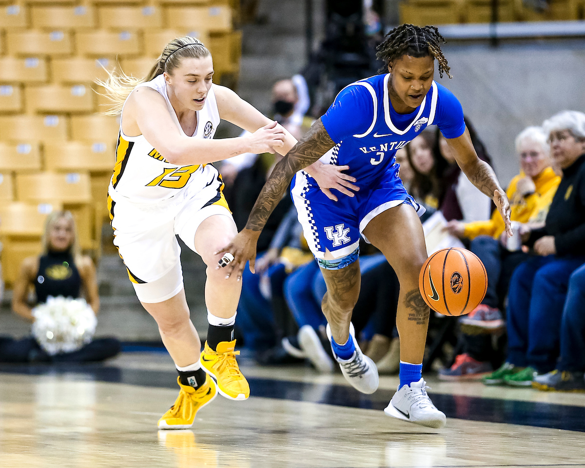 Jazmine Massengill.

Kentucky defeats Missouri 78-63.

Photo by Eddie Justice | UK Athletics
