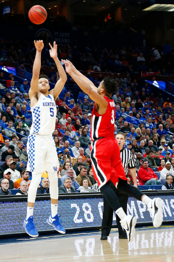 Kevin Knox.

The University of Kentucky men's basketball team beat Georgia 62-49 in the quarterfinals of the 2018 SEC Men's Basketball Tournament at Scottrade Center in St. Louis, Mo., on Friday, March 9, 2018.

Photo by Chet White | UK Athletics