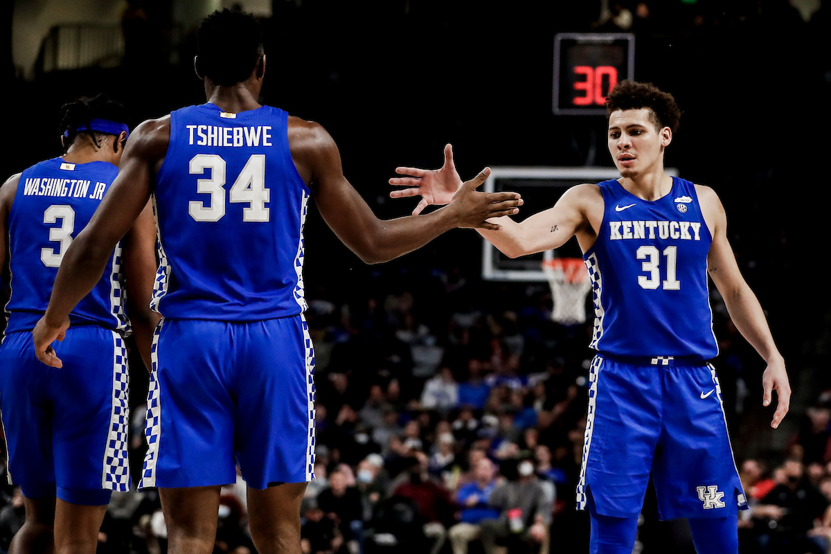 Kellen Grady. Oscar Tshiebwe.

Kentucky beat South Carolina 86-76.

Photos by Chet White | UK Athletics