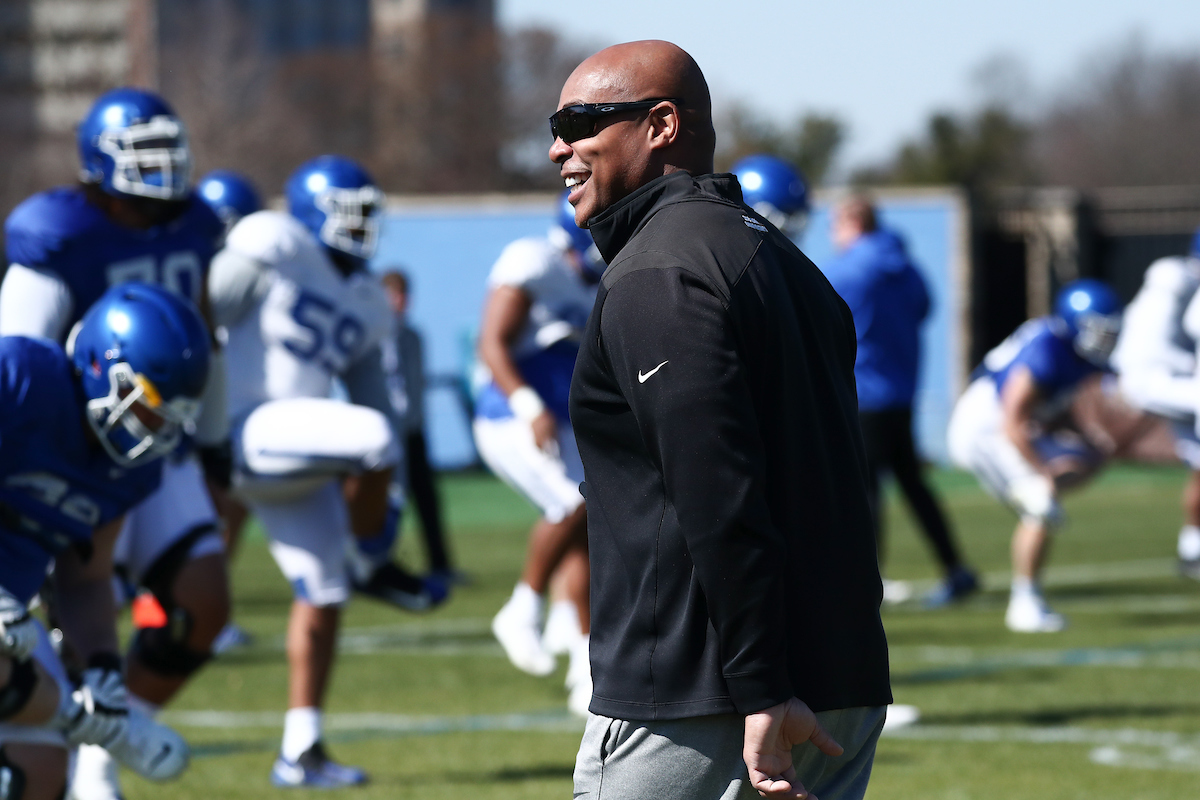 Corey Edmond.

Spring Practice.

Photo by Elliott Hess | UK Athletics