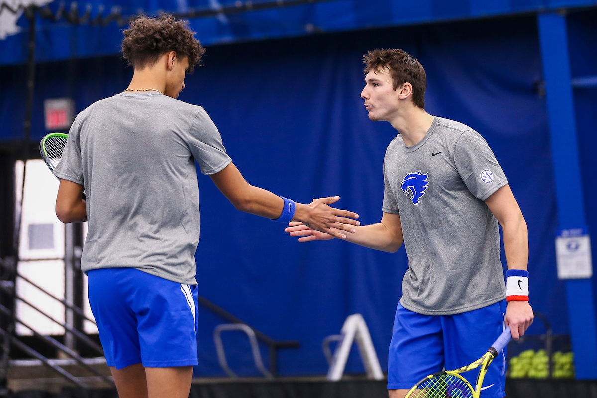 Gabriel Diallo & Cesar Bourgois.

Kentucky defeats Virginia Tech 5-2.

Photo by Grace Bradley | UK Athletics