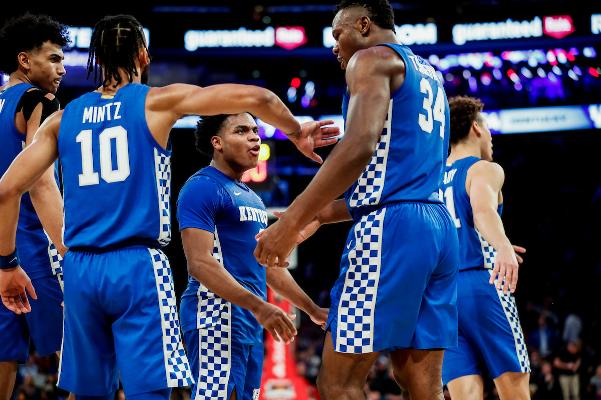 Sahvir Wheeler. Oscar Tshiebwe. Jacob Toppin. Davion Mintz. Kellan Grady.

Kentucky loses to Duke 79-71 in the Champions Classic at Madison Square Garden in New York on Nov. 9, 2021.

Photos by Chet White | UK Athletics