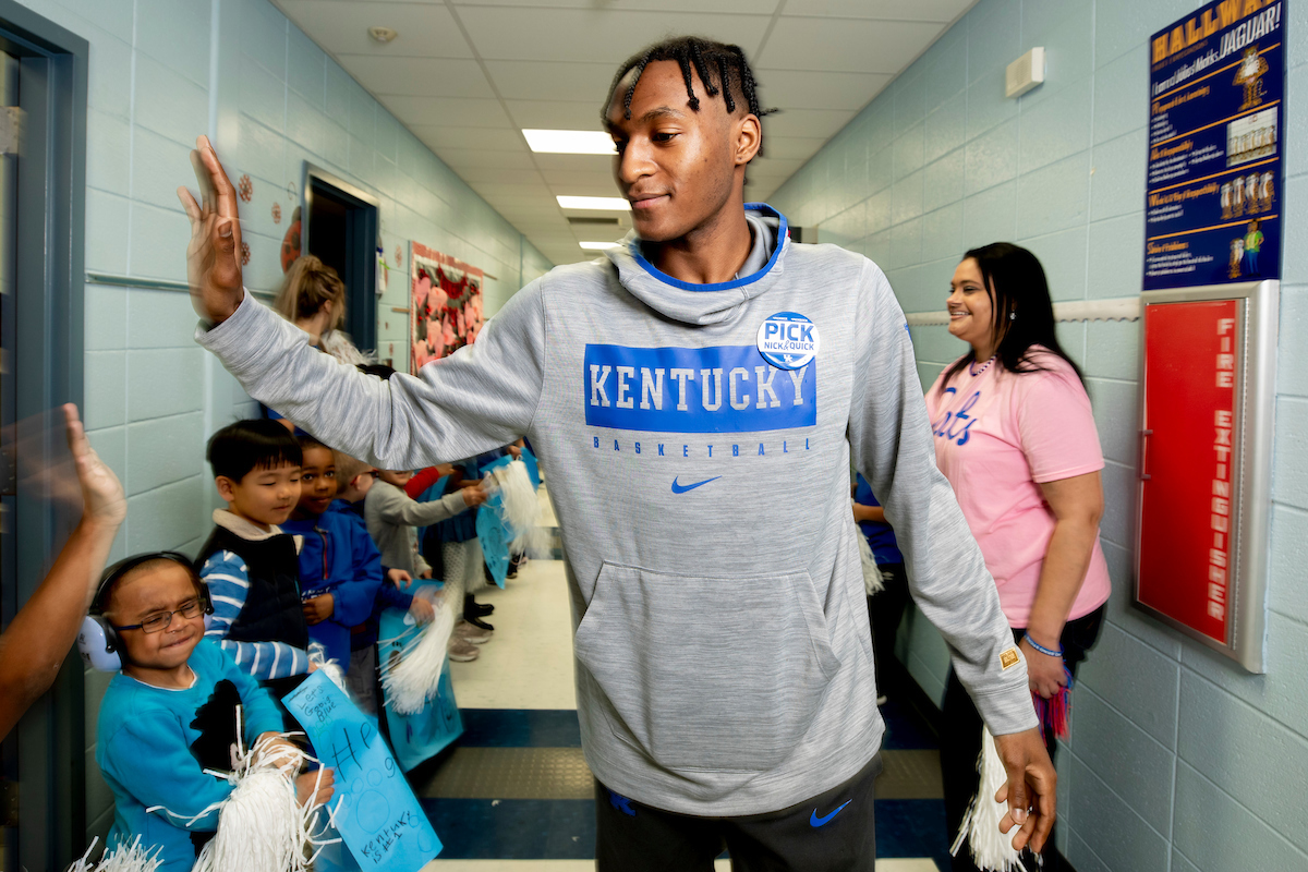 Nick Richards and Immanuel Quickley. #PickNickAndQuick.

Photo by Chet White | UK Athletics