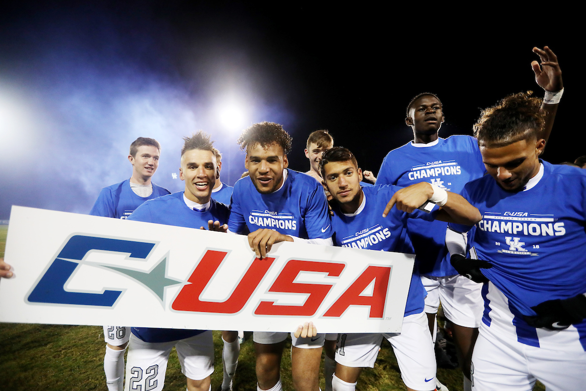 UK men's soccer defeats ODU to win Conference USA on Friday, November 2nd, 2018 at The Bell in Lexington, Ky.

Photo by Quinn Foster