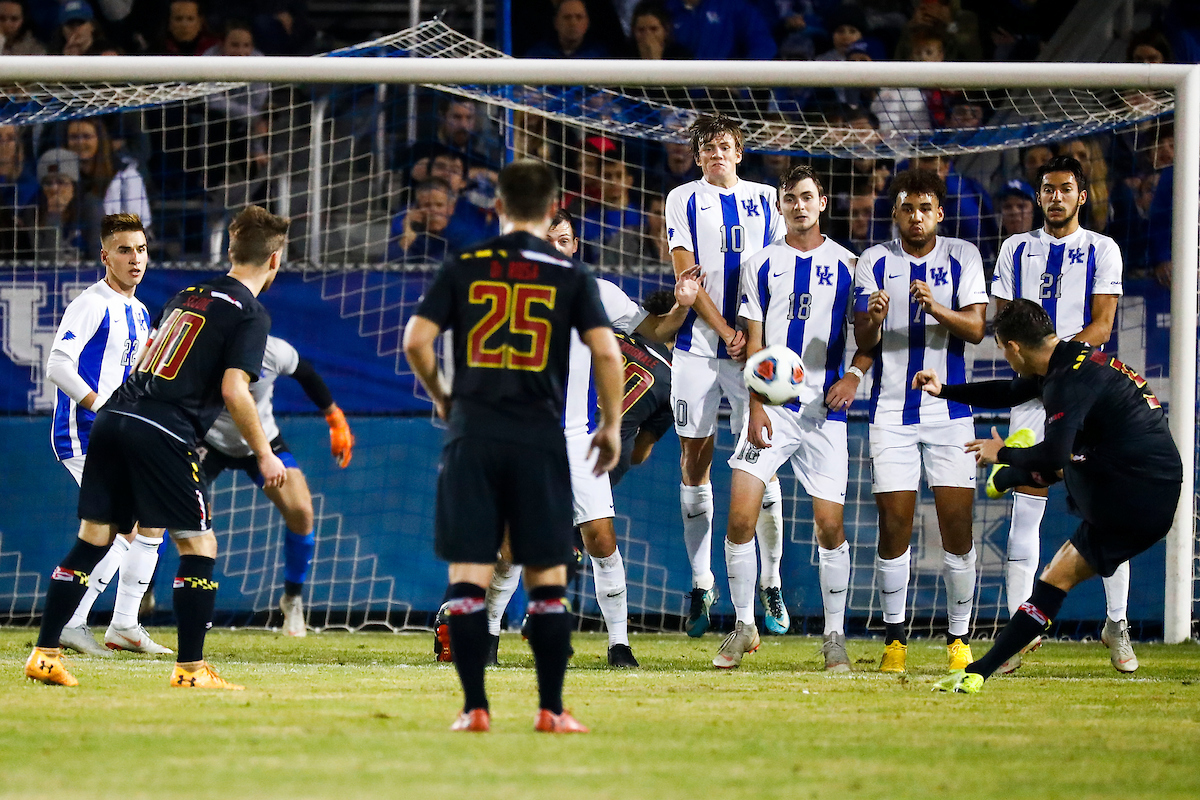 Defense.

Kentucky falls to Maryland 1-0 at The Bell.

Photo by Chet White | UK Athletics