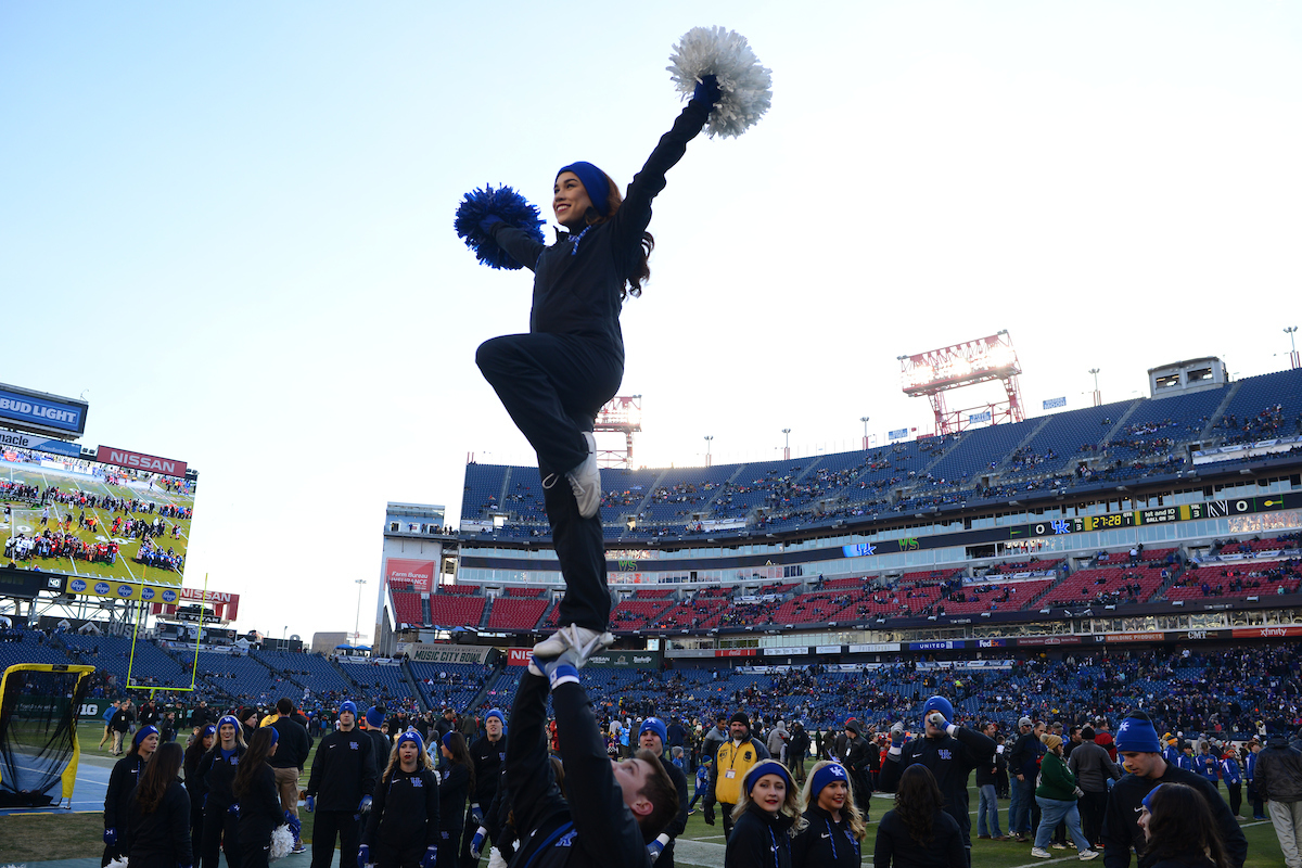 The University of Kentucky football team falls to Northwestern 23-24 in the Music City Bowl on Friday, December 29, 2017, at Nissan Field in Nashville, Tn.