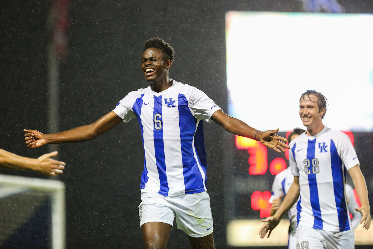 Aime Mabika.

Kentucky defeats Wright State University 7-1.

Photo by Grace Bradley | UK Athletics