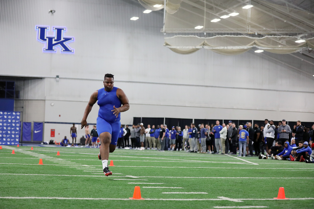 Bunchy Stallings.

Pro Day for UK Football.

Photo by Quinn Foster | UK Athletics