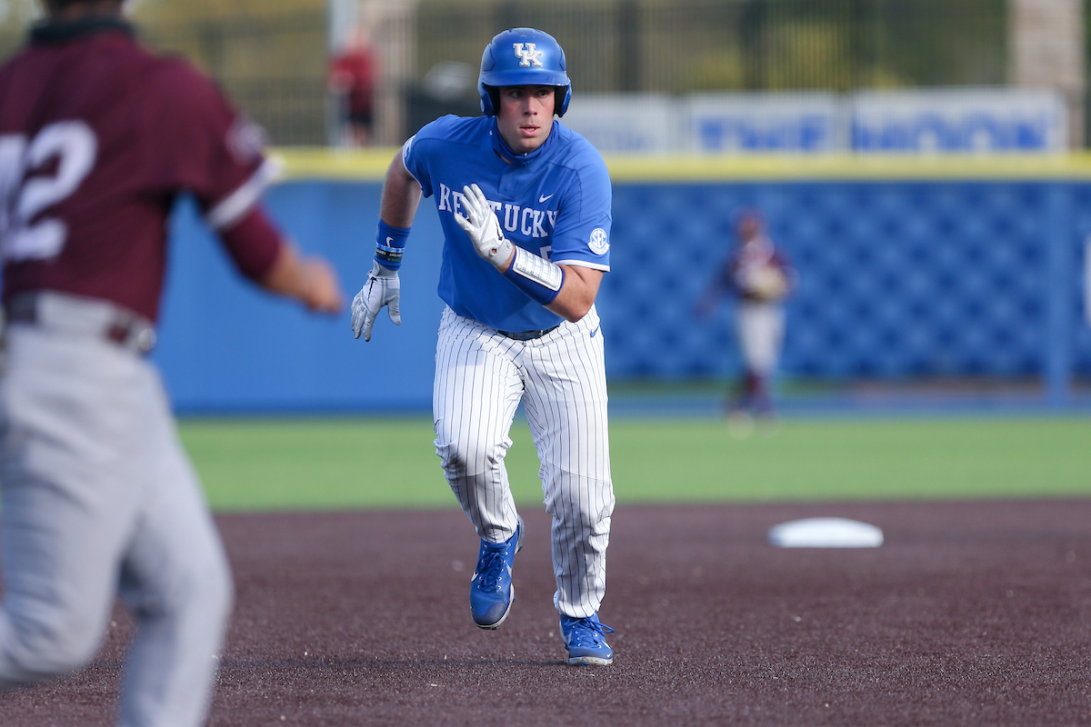 TJ Collett.

Kentucky beats EKU 7 - 6.

Photo by Sarah Caputi | UK Athletics