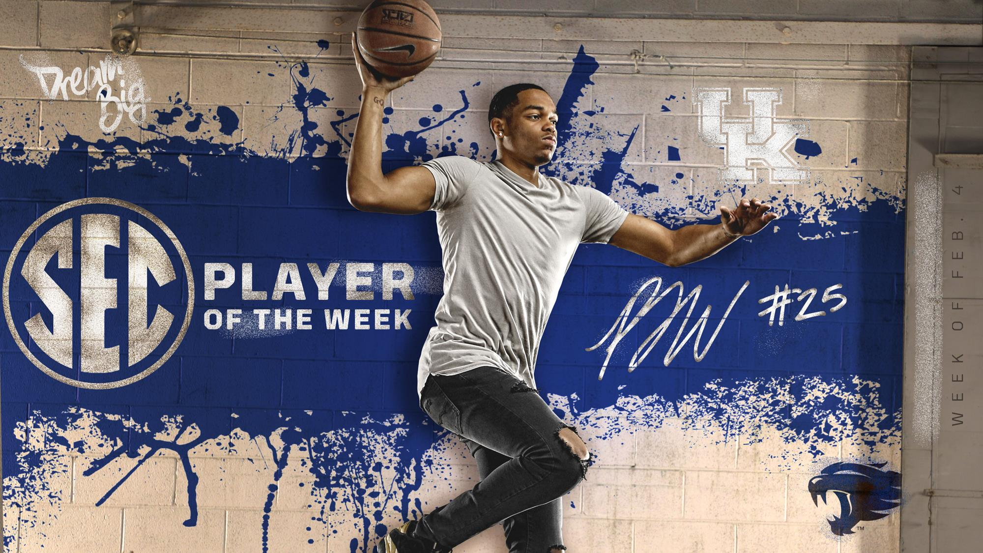 Washington Wins SEC Co-Player of the Week Honors