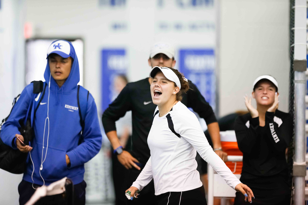 DIANA TKACHENKO.

Women's Tennis comes out on top of Mississippi State on Senior Day.


Photo by Isaac Janssen | UK Athletics