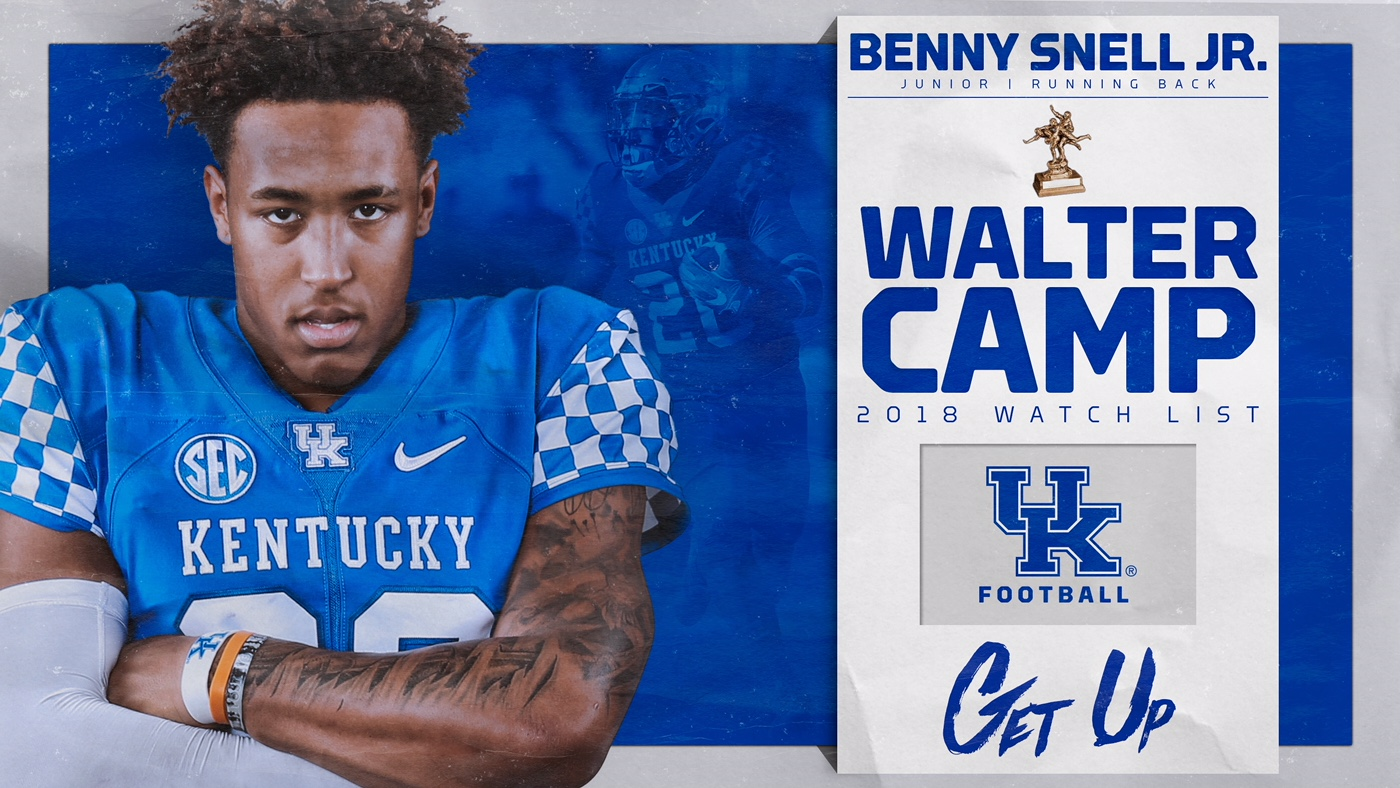 Benny Snell Jr. Named to Walter Camp Player of Year Watch List