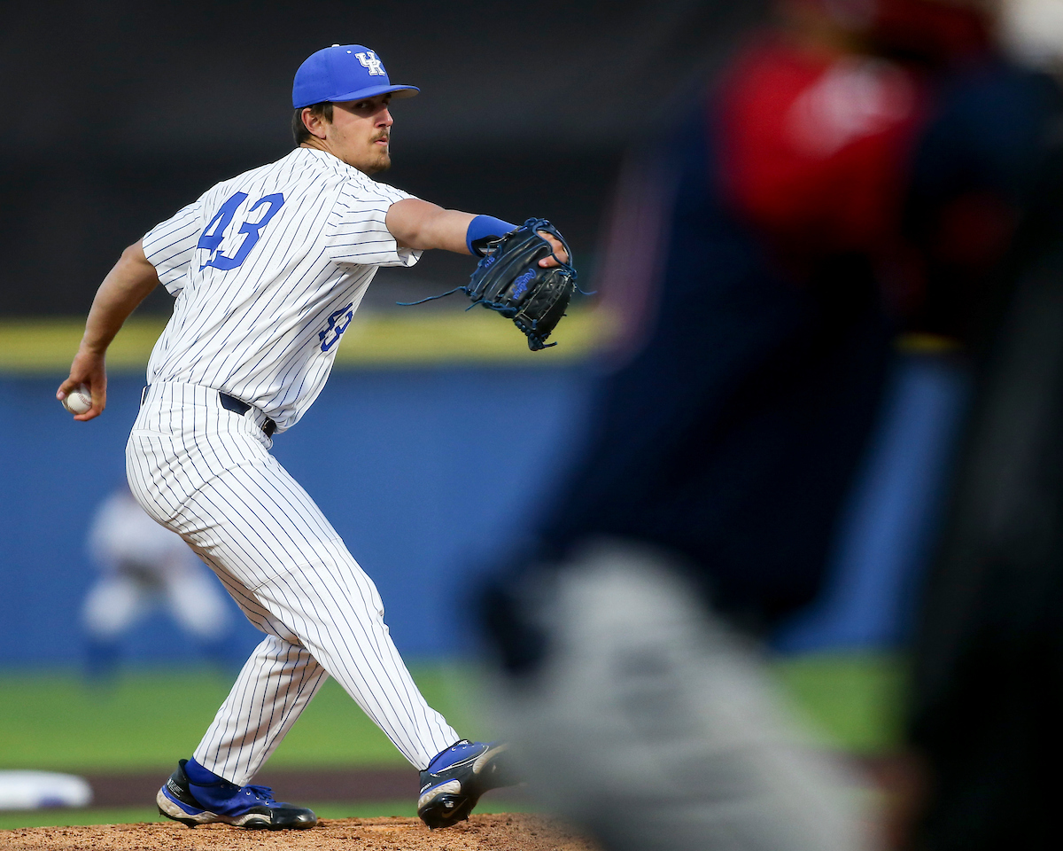 Jackson Nove.

Kentucky defeats Dayton 12-1.

Photo by Grace Bradley | UK Athletics