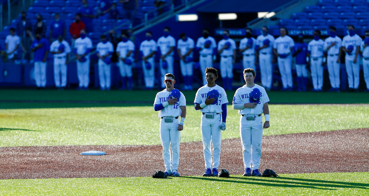 Chase Estep, Ryan Ritter and Reuben Church. 

Kentucky falls to LSU, 15-2. 

Photo By Barry Westerman | UK Athletics