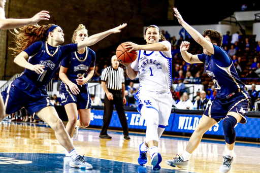 Sabrina Haines. 

Kentucky defeats Mount St. Mary?s 67-44. 

Photo by Eddie Justice | UK Athletics