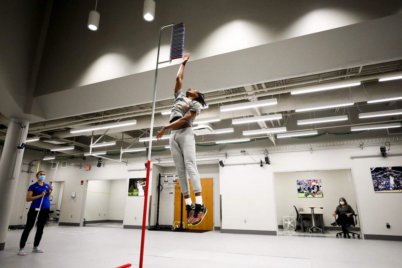 TyTy Washington.

The UK men's basketball team at the University of Kentucky Sports Medicine Research Institute. 

Photo by Chet White | UK Athletics