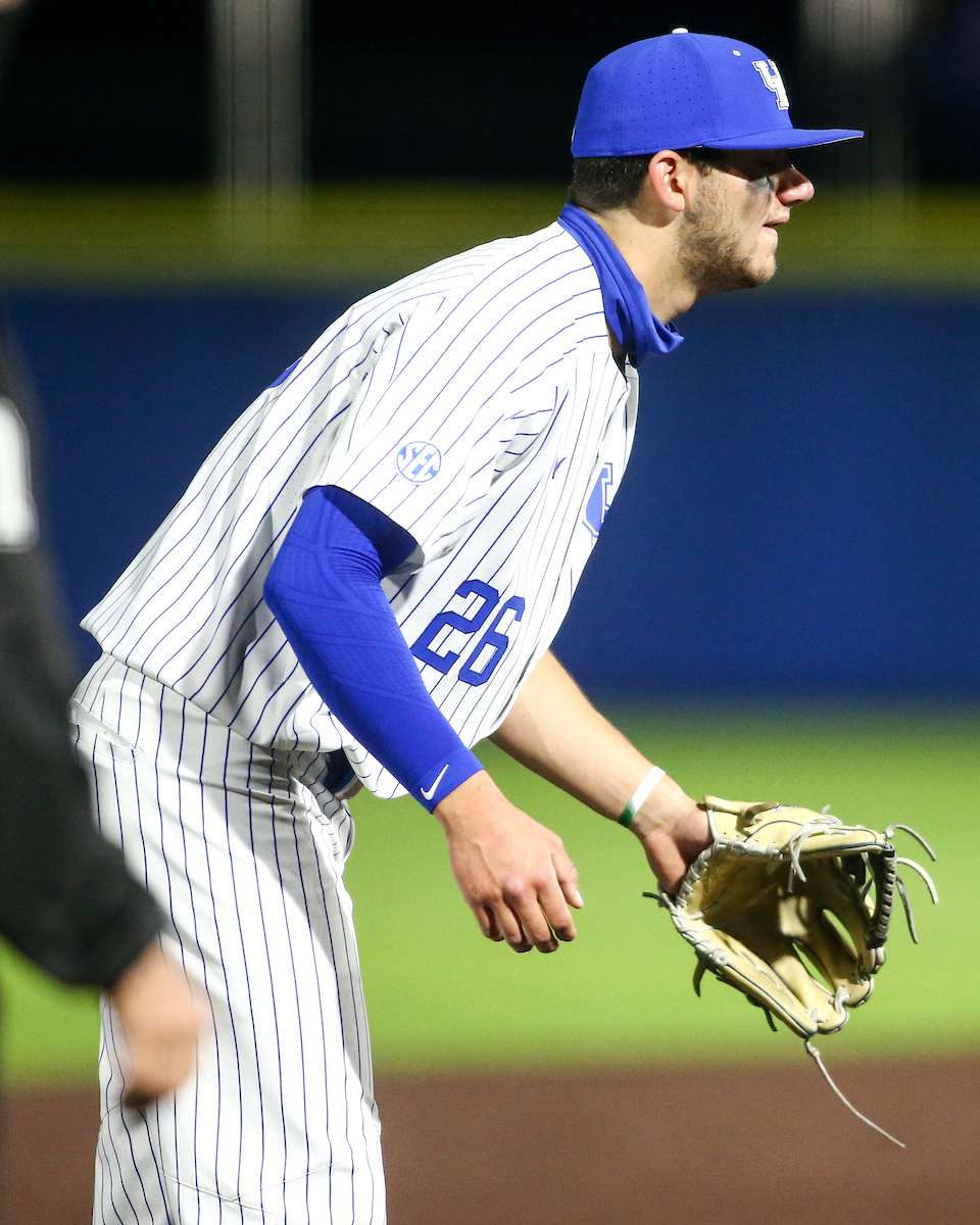 Jacob Plastiak. 

Kentucky loses to LSU 8-6. 

Photo by Eddie Justice | UK Athletics