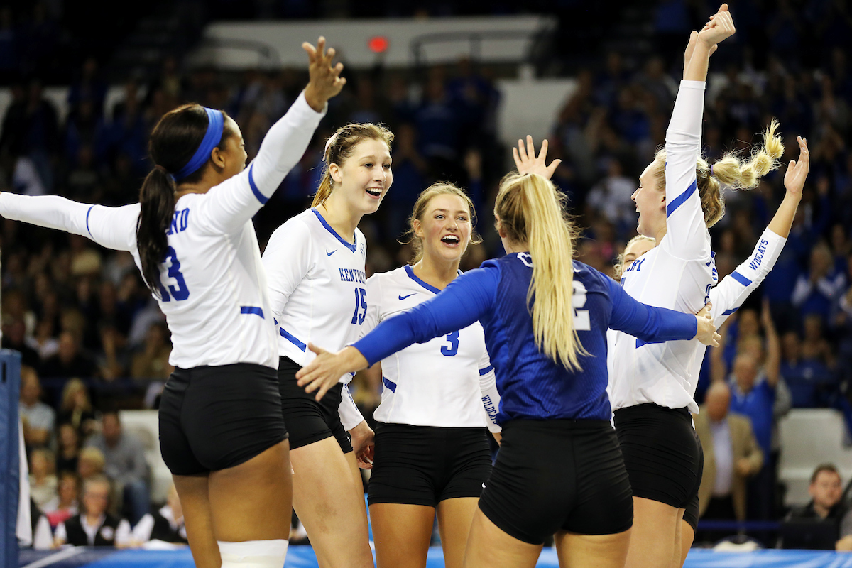 Team

UK volleyball beats Purdue in the second round of the NCAA Tournament.  

Photo by Britney Howard  | UK Athletics