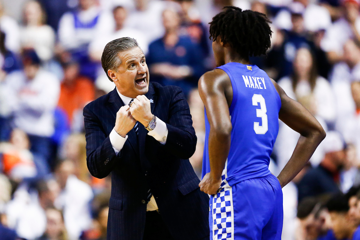 John Calipari. Tyrese Maxey.

Kentucky falls to Auburn 75-66.

Photo by Chet White | UK Athletics