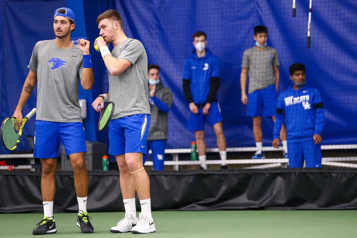 Yasha Zemel & Millen Hurrion.

Kentucky defeats Virginia Tech 5-2.

Photo by Grace Bradley | UK Athletics