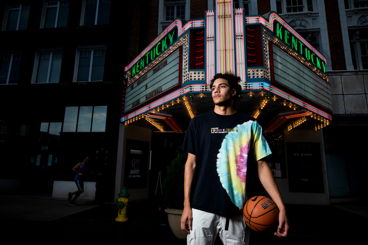 Lance Ware.

UK menâ??s basketball photo shoot at the Kentucky Theater.

Photo by Chet White | UK Athletics