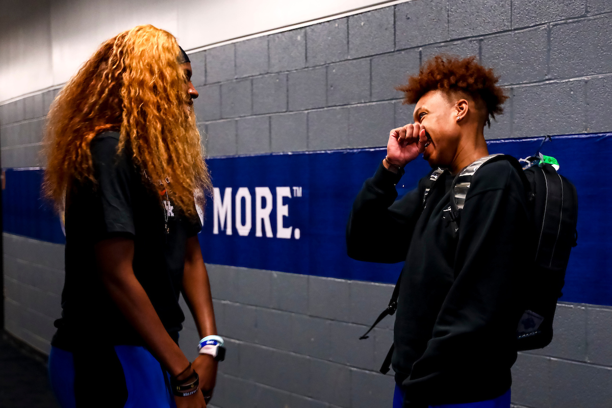 Rhyne Howard. Keke Smith.

Kentucky shootaround day one for the SEC Tournament.

Photo by Eddie Justice | UK Athletics