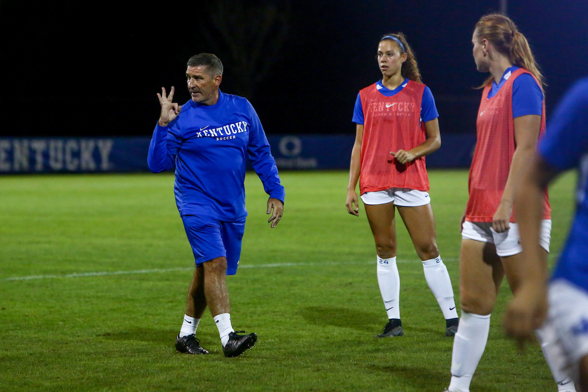 Coach Jim Chapman.

Kentucky beats Bellarmine 4 - 0.

Photo by Sarah Caputi | UK Athletics
