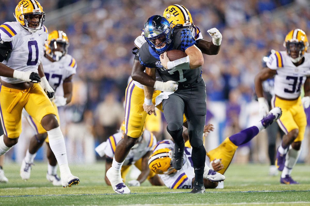 Will Levis.

UK beat LSU 42-21.

Photo by Elliott Hess | UK Athletics